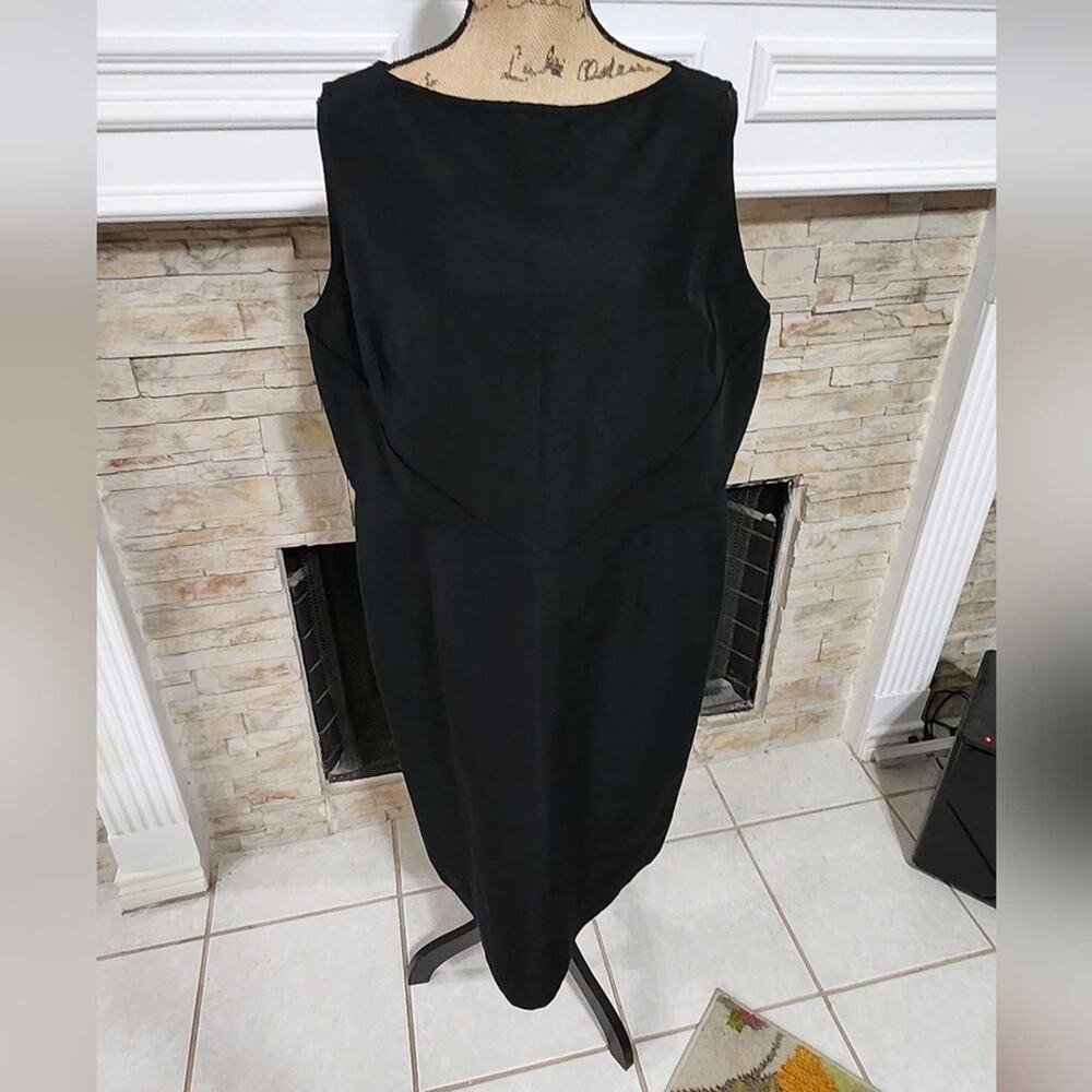 Talbots black waist detail sheath‎ dress plus size 20W